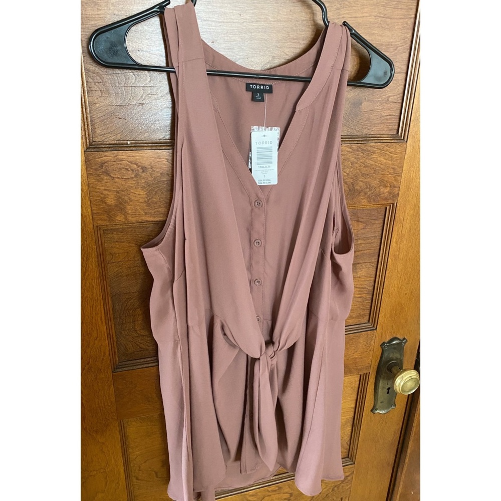 Torrid Peplum Tie-Front Tank // 3